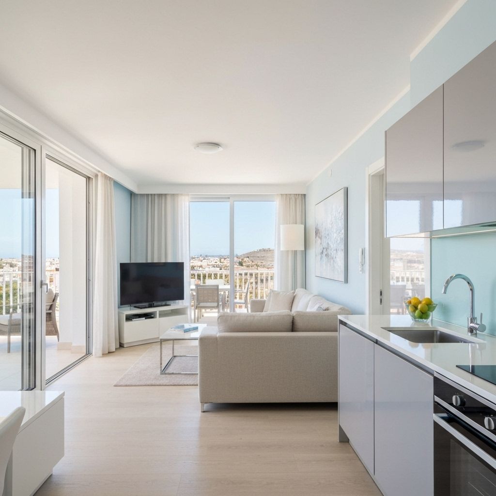 Modern holiday rental interior in Tenerife